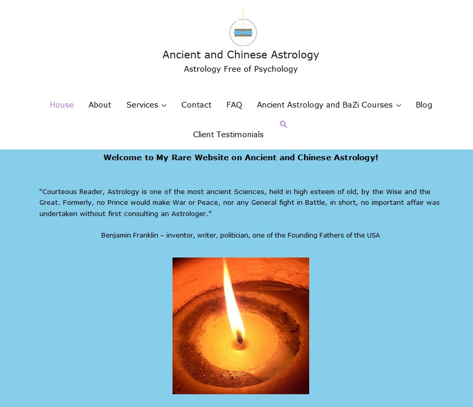 Astrologer Zagata new website on Ancient and Chinese Astrology